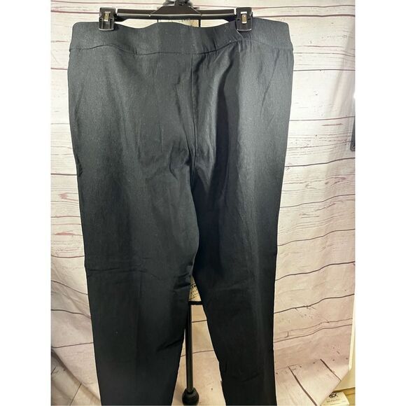 Alfred Dunner Black Rayon Blend Pull On Pants Size 14 Career Casual - Picture 2 of 3